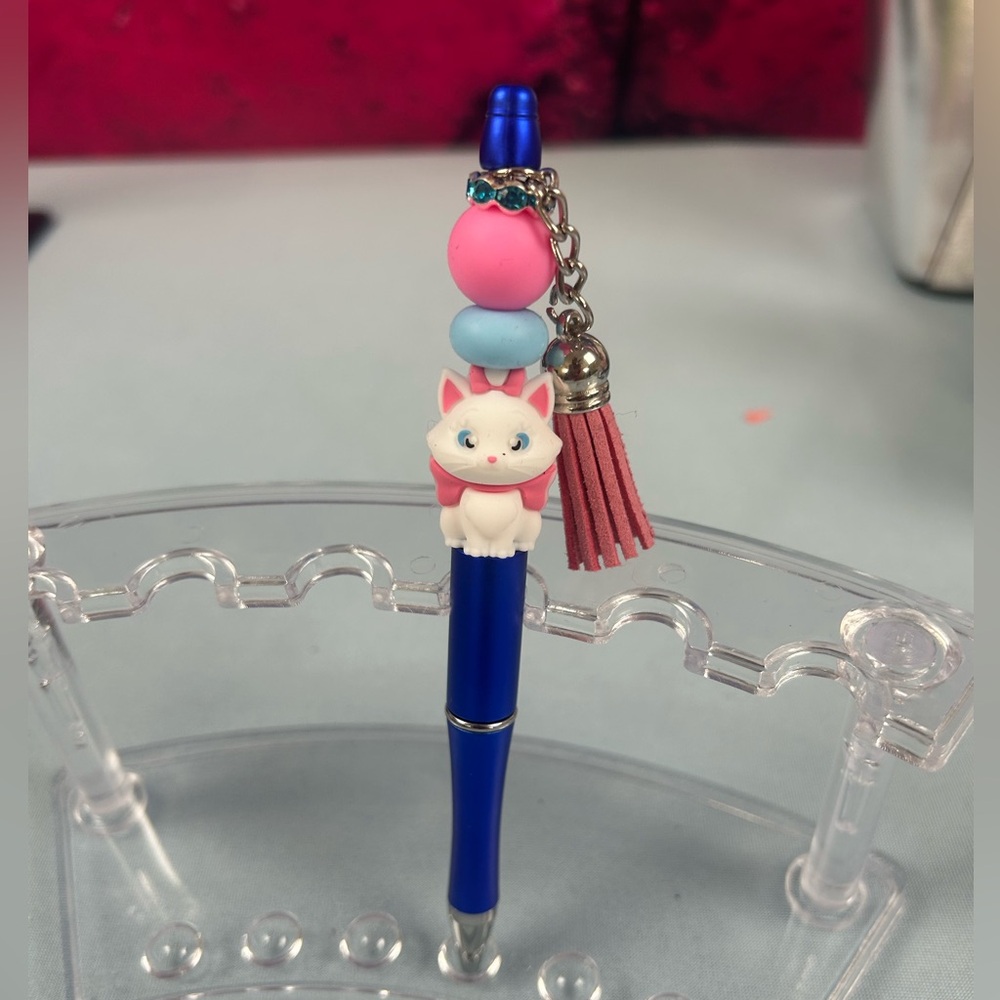 Blue Cat Charm Pen